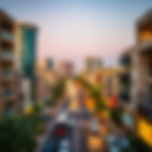 Overview of Al Falah Street showcasing urban landscape