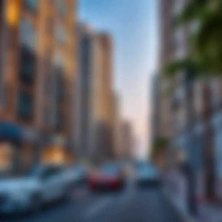 Real estate developments along Al Falah Street