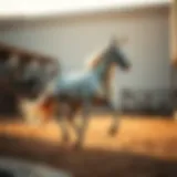 Majestic horse galloping in the Al Habtoor stables