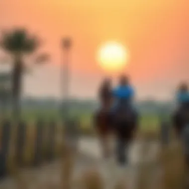 Scenic Trail Riding Experience Riders enjoying a scenic trail at Al Habtoor