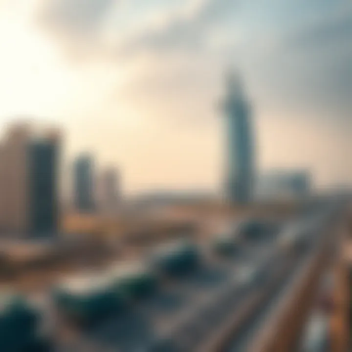 Socio-economic impact illustration highlighting Dubai's growth