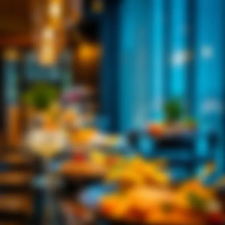 Culinary delights served in a vibrant ambiance