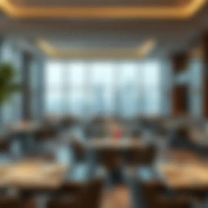 Elegant restaurant interior designed for fine dining