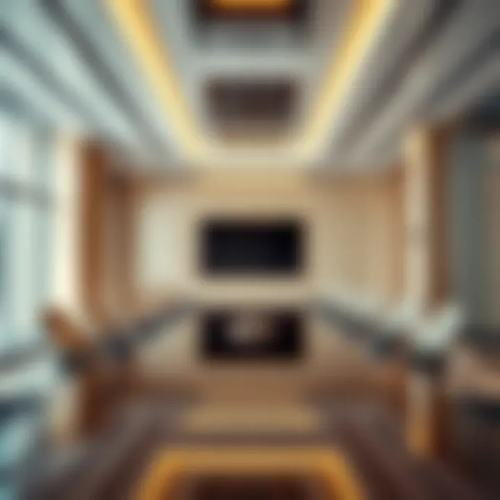 Meeting rooms within the Dubai Trade Center reflecting business diplomacy