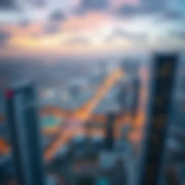 Breathtaking View from AG Tower Panoramic view from AG Tower overlooking JLT