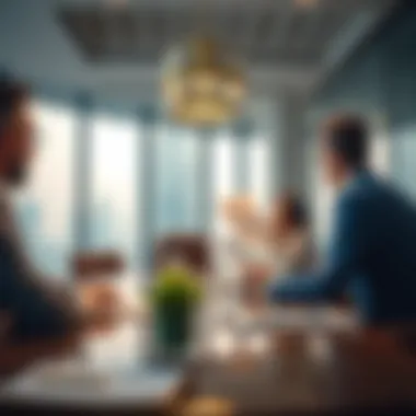 A business meeting symbolizing strategic planning and investment