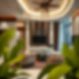 Modern hotel apartment living room in Karama