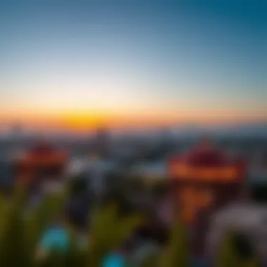Scenic view of Karama district