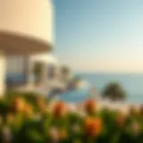 Panoramic view of Sobha Seahaven's stunning architecture against the Dubai coastline