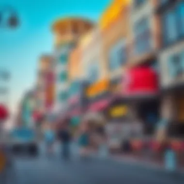 A vibrant street view of Bur Dubai showing local shops and cafes