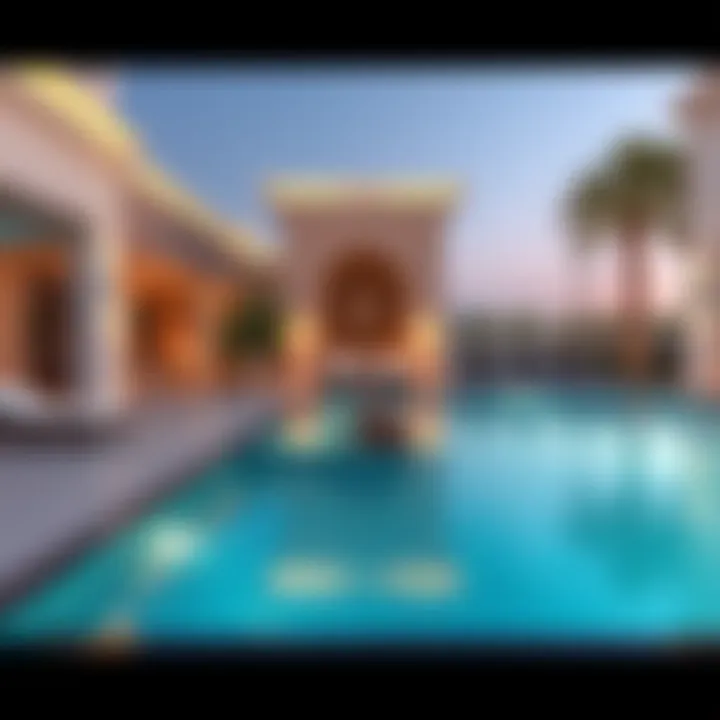 Luxurious amenities at Lagoon Views, showcasing a serene pool area