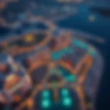 Stunning view of Lagoon Views residential complex in Dubai