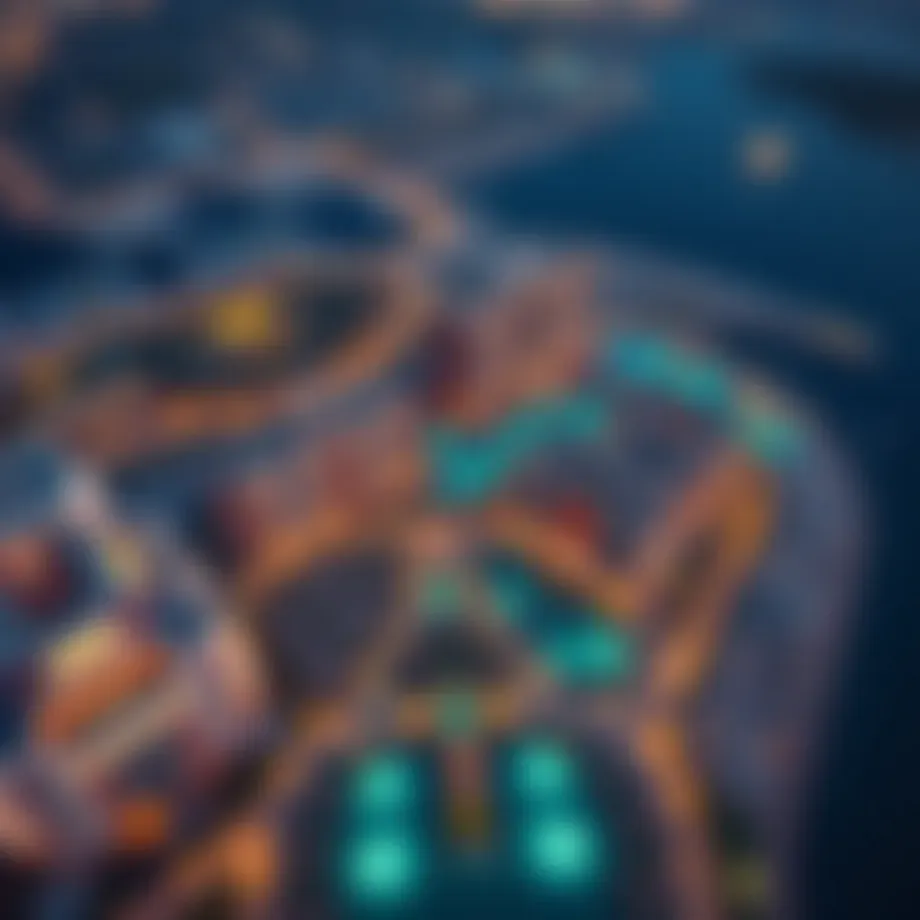 Stunning view of Lagoon Views residential complex in Dubai