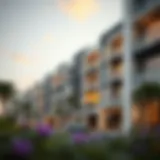 Architectural view of Noor Midtown showcasing its modern design