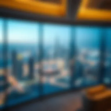 Breathtaking Skyline Views from St. Regis Residences Panoramic view of Dubai skyline from St. Regis Residences
