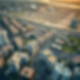 Aerial view of Al Khail showcasing urban development