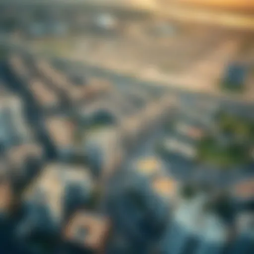 Aerial view of Al Khail showcasing urban development