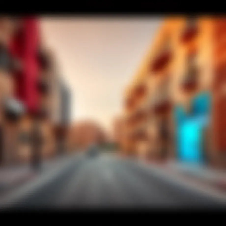 Vibrant street view of Mankhool showcasing local architecture