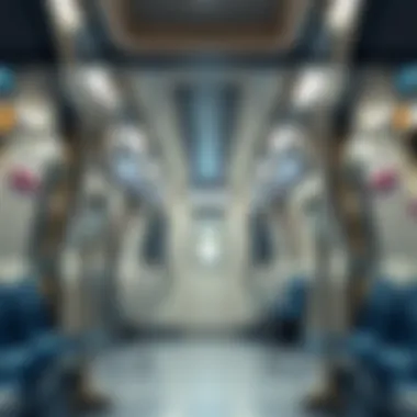 Interior view of a Dubai Metro carriage