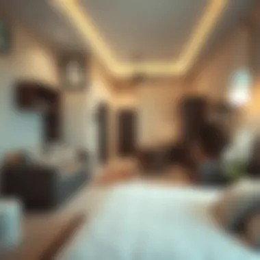 A modern worker accommodation in Dubai showcasing living quarters and facilities.